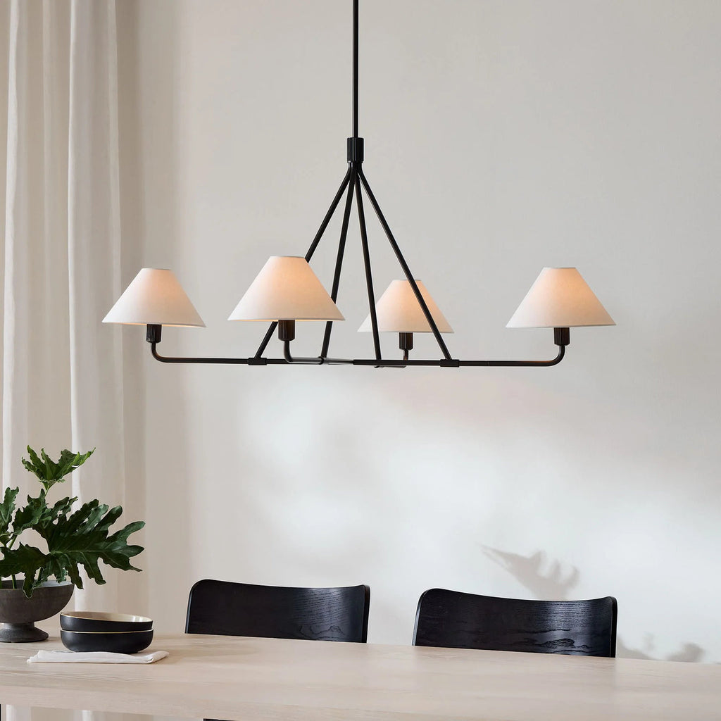 Idenune Fabric Chandelier-Moonnatur