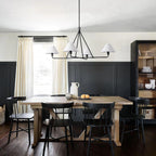Idenune Fabric Chandelier-Moonnatur