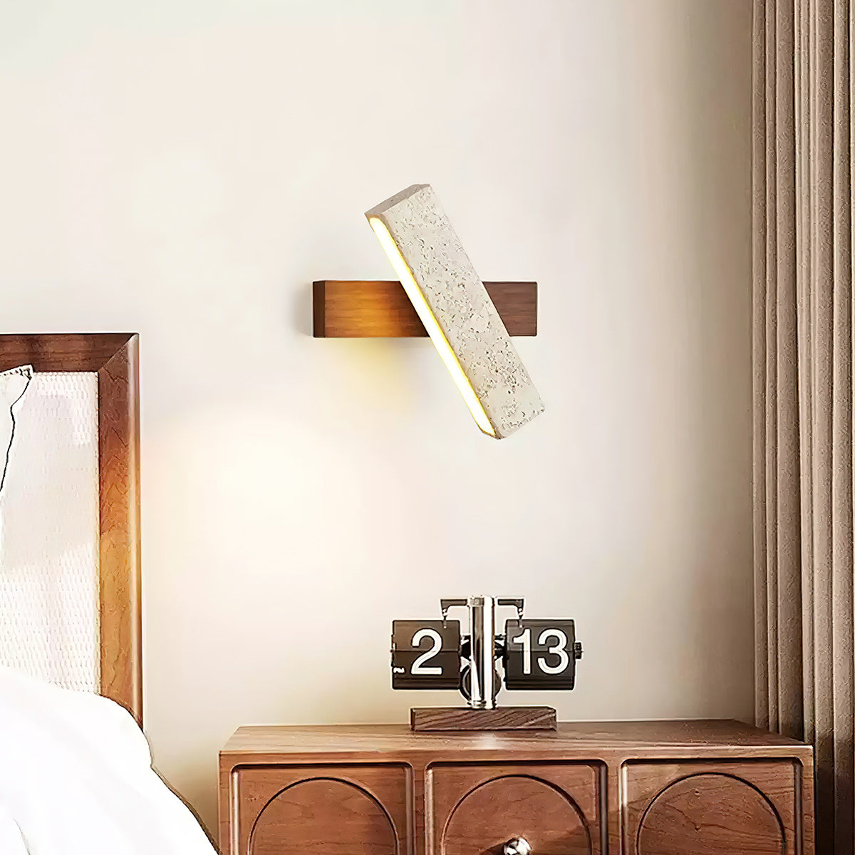 Redrenlynne Travertine Wall Light-Moonnatur