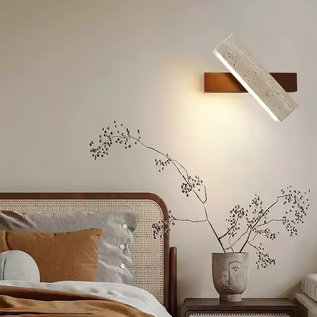 Redrenlynne Travertine Wall Light-Moonnatur
