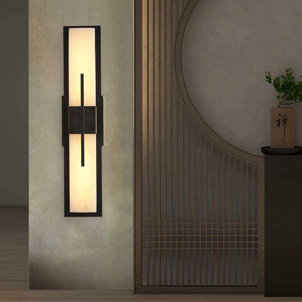 Zelvenfern Alabaster Wall Light-Moonnatur