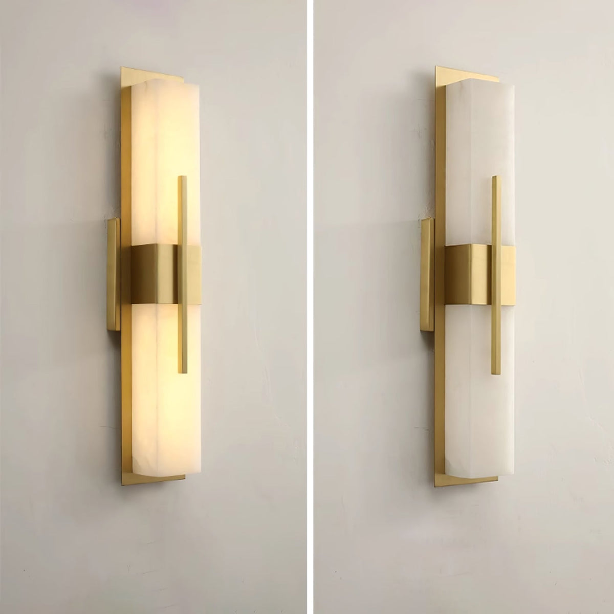 Zelvenfern Alabaster Wall Light-Moonnatur