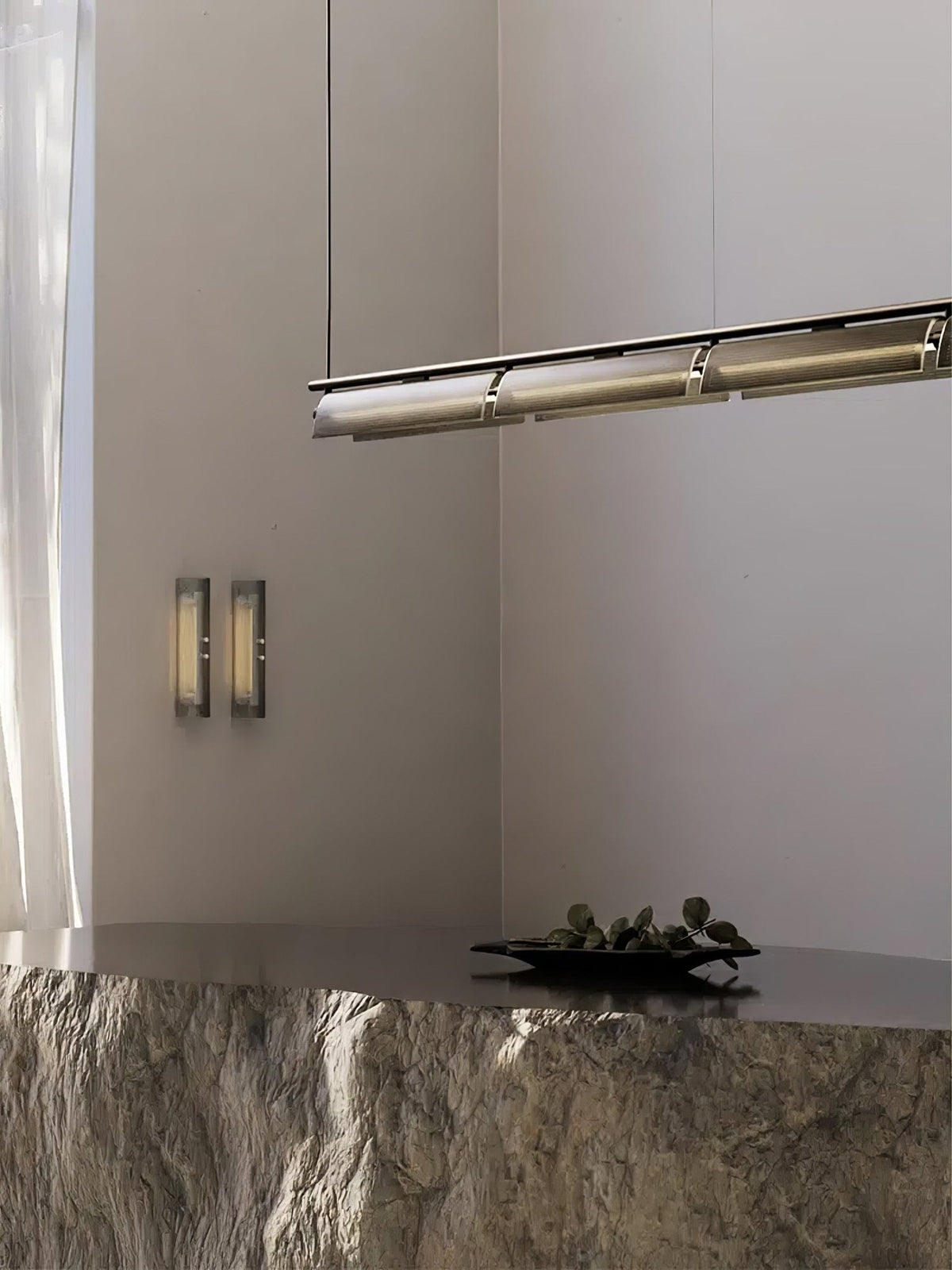 Berwinora Glass Chandelier-Moonnatur