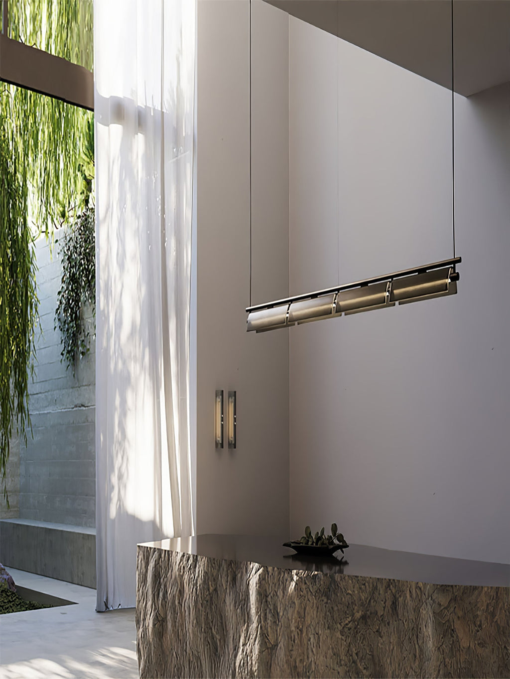Berwinora Glass Chandelier-Moonnatur