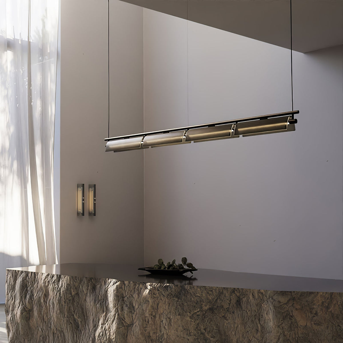 Berwinora Glass Chandelier-Moonnatur