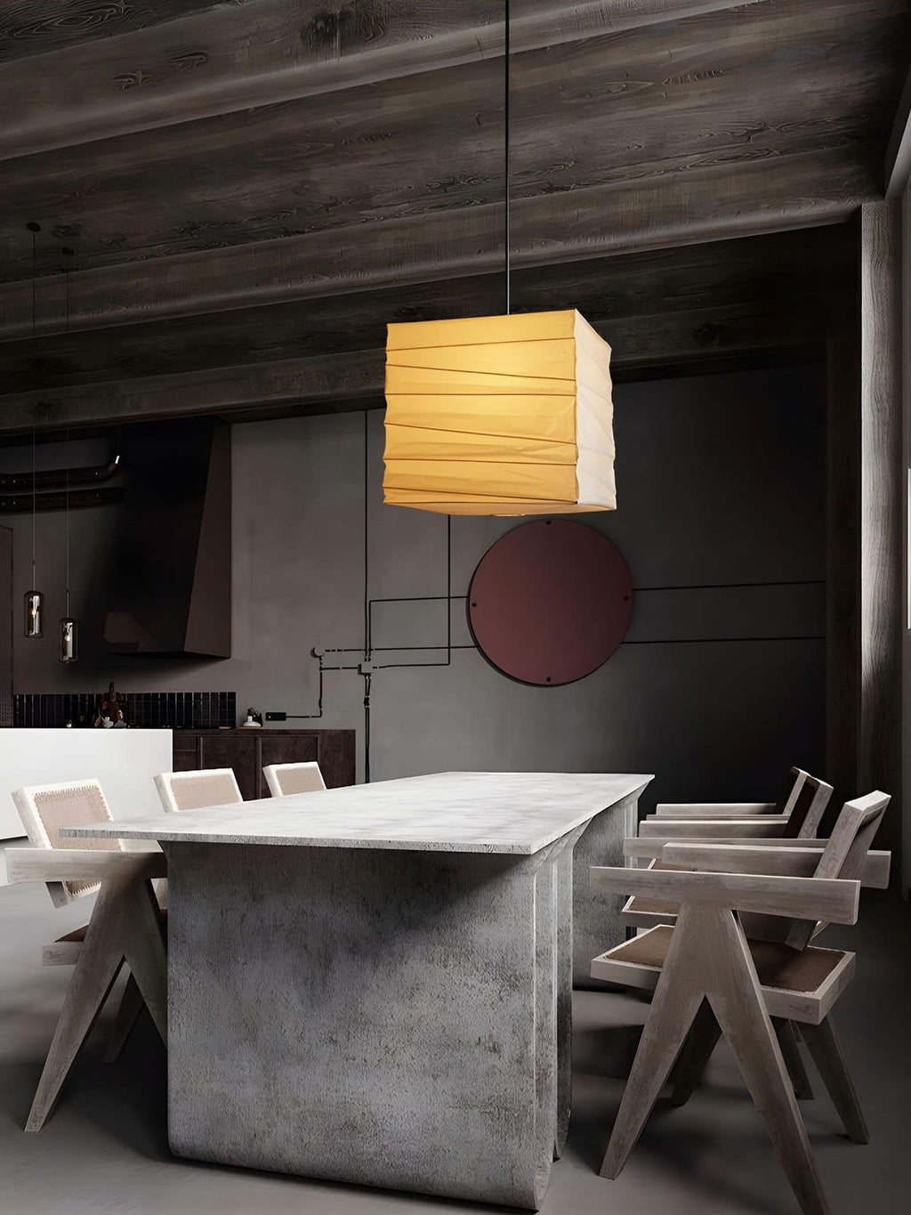 Rhodenara Mulberry Paper Pendant Light-Moonnatur