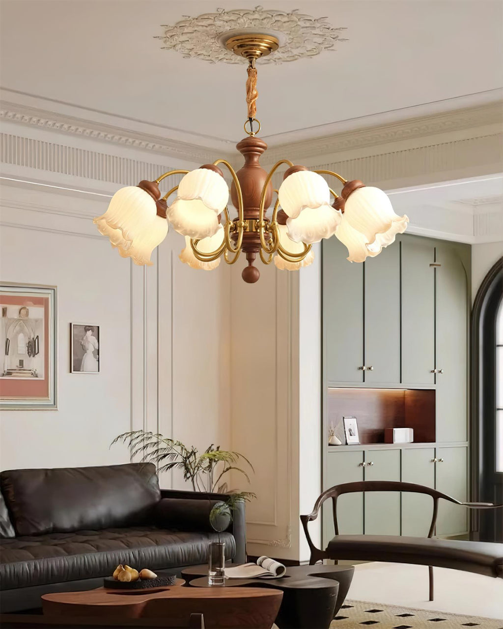 Gildenwick Glass Chandelier-Moonnatur