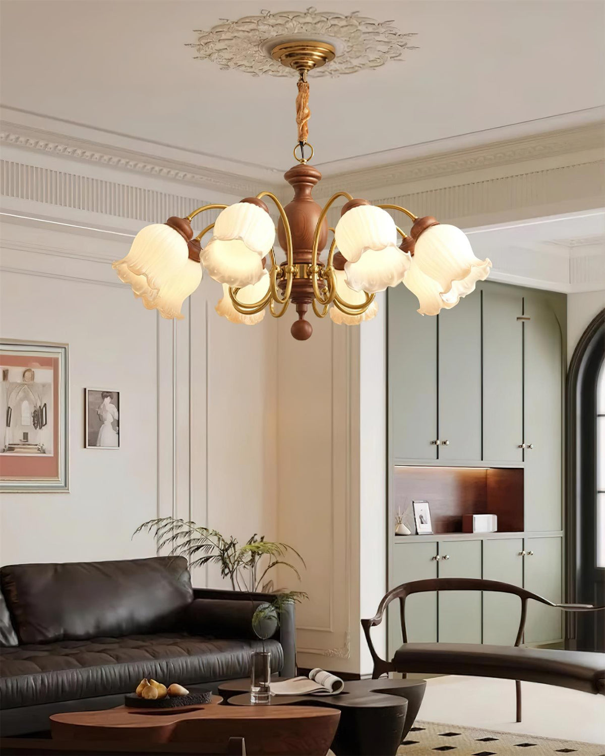 Gildenwick Glass Chandelier-Moonnatur