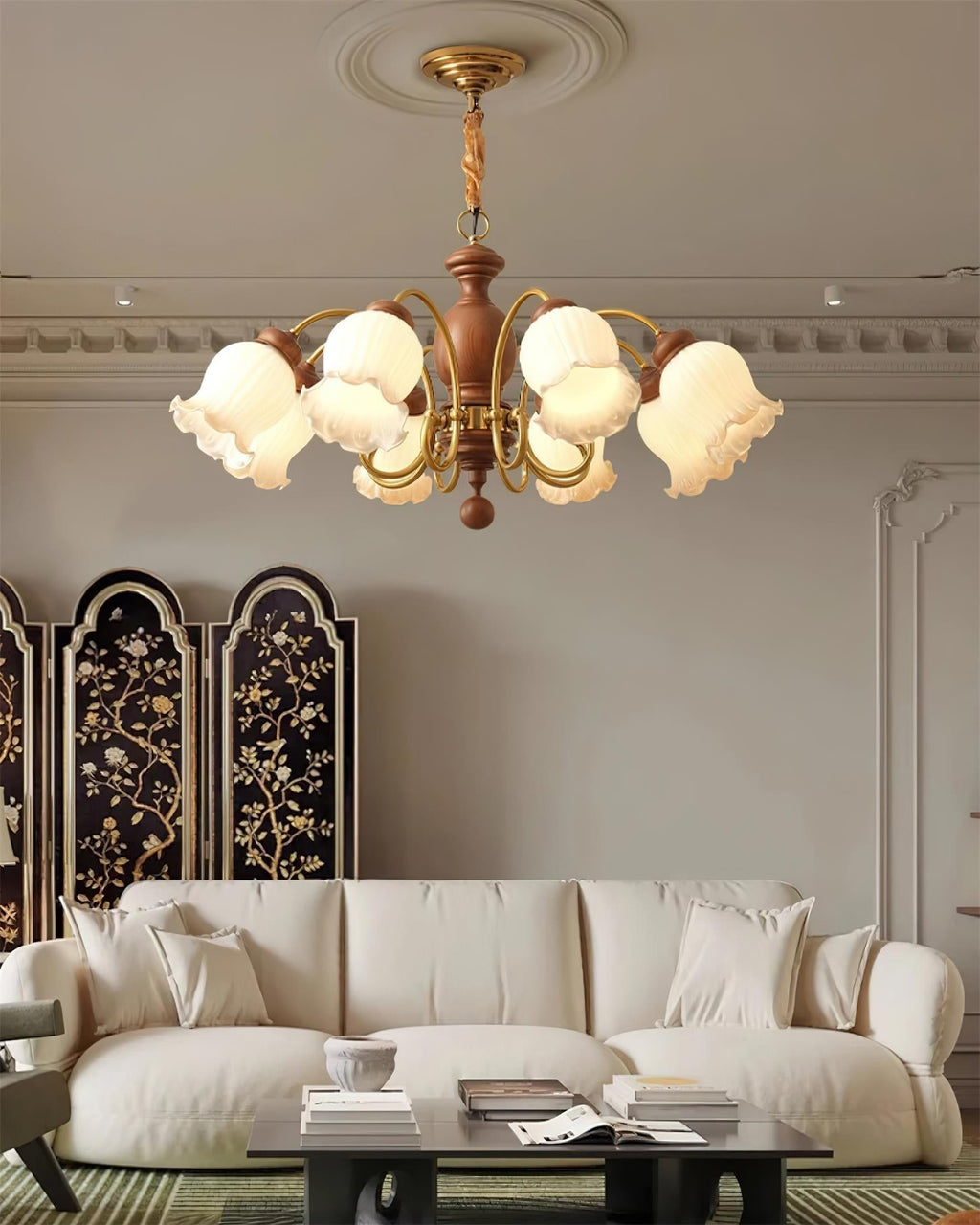 Gildenwick Glass Chandelier-Moonnatur