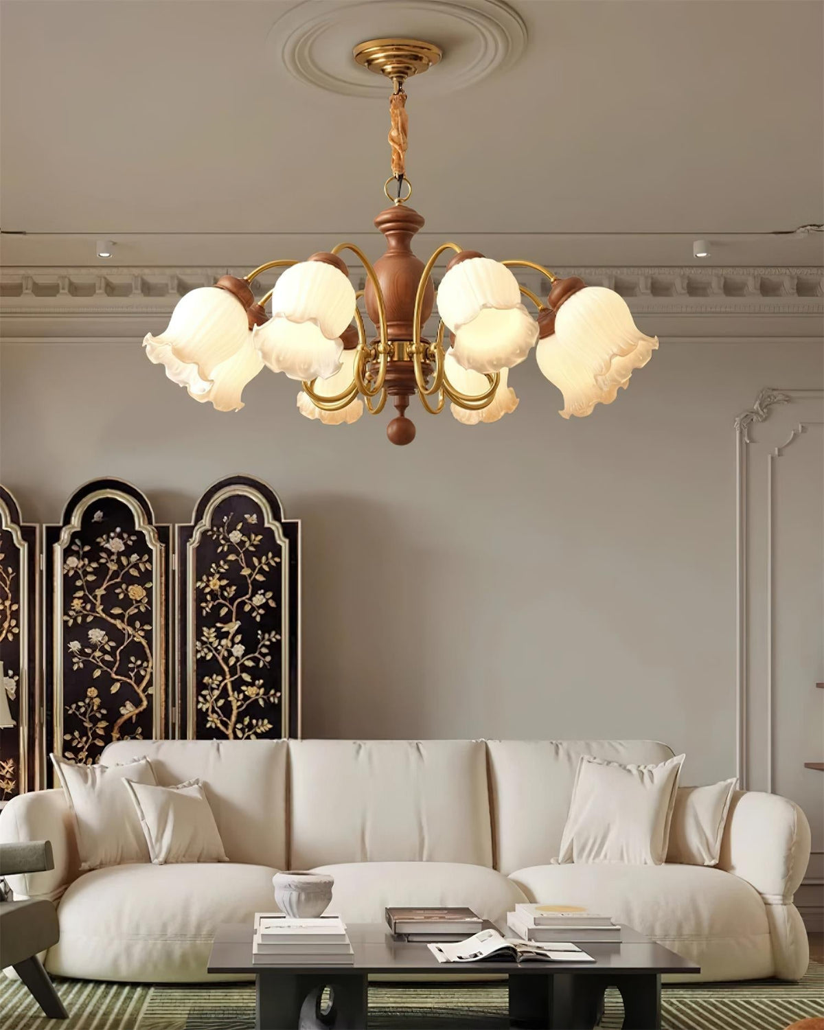 Gildenwick Glass Chandelier-Moonnatur