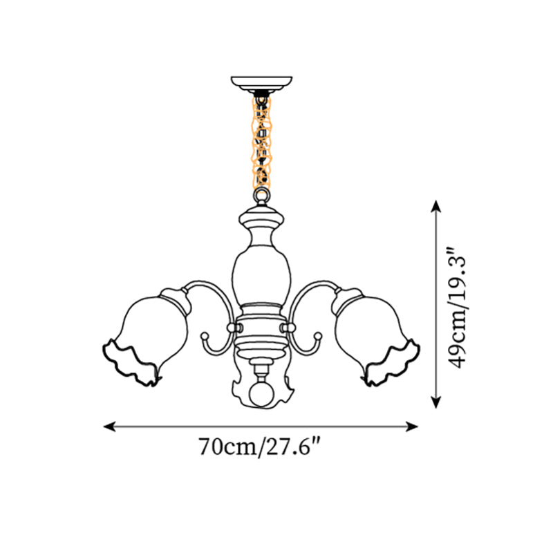 Gildenwick Glass Chandelier-Moonnatur
