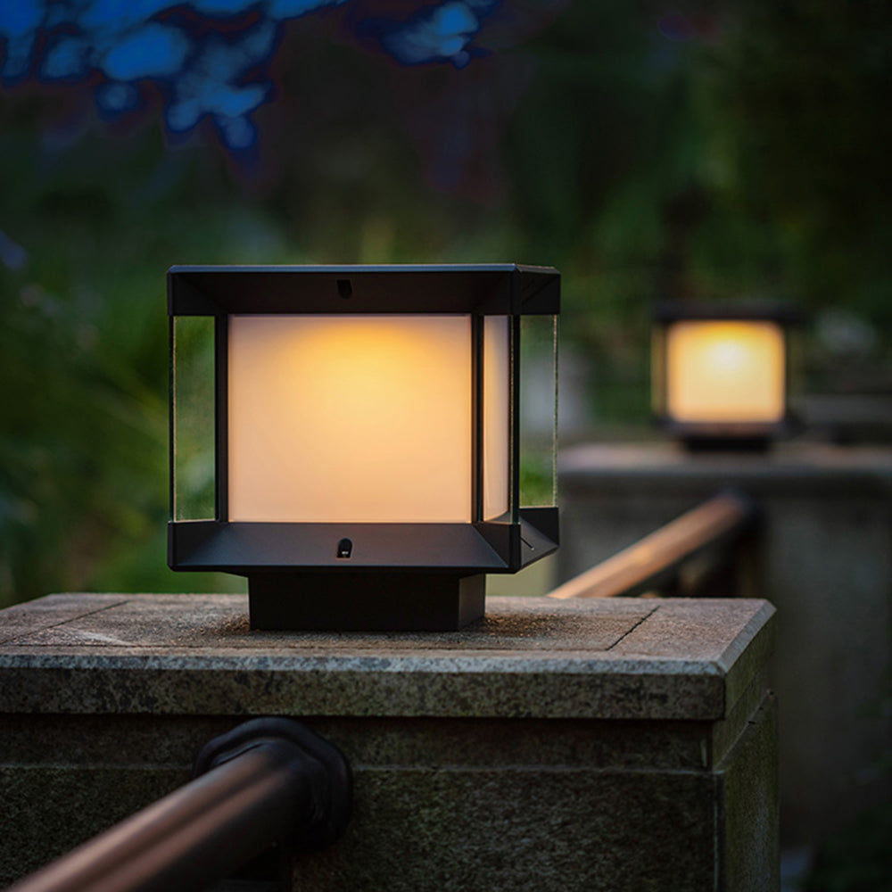 Savenmoss Glass Post Light-Moonnatur