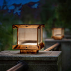 Savenmoss Glass Post Light-Moonnatur