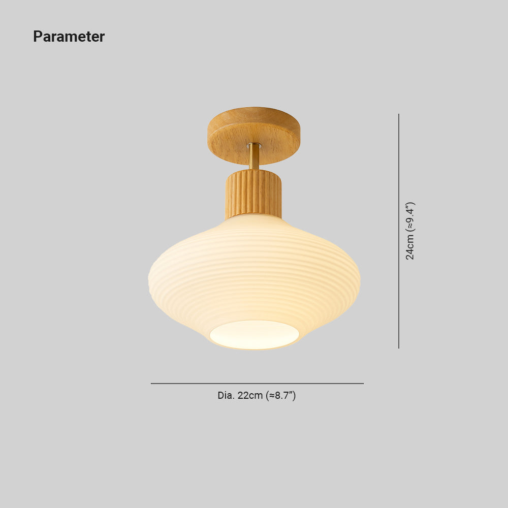 Caldenonna Glass Ceiling Light-Moonnatur