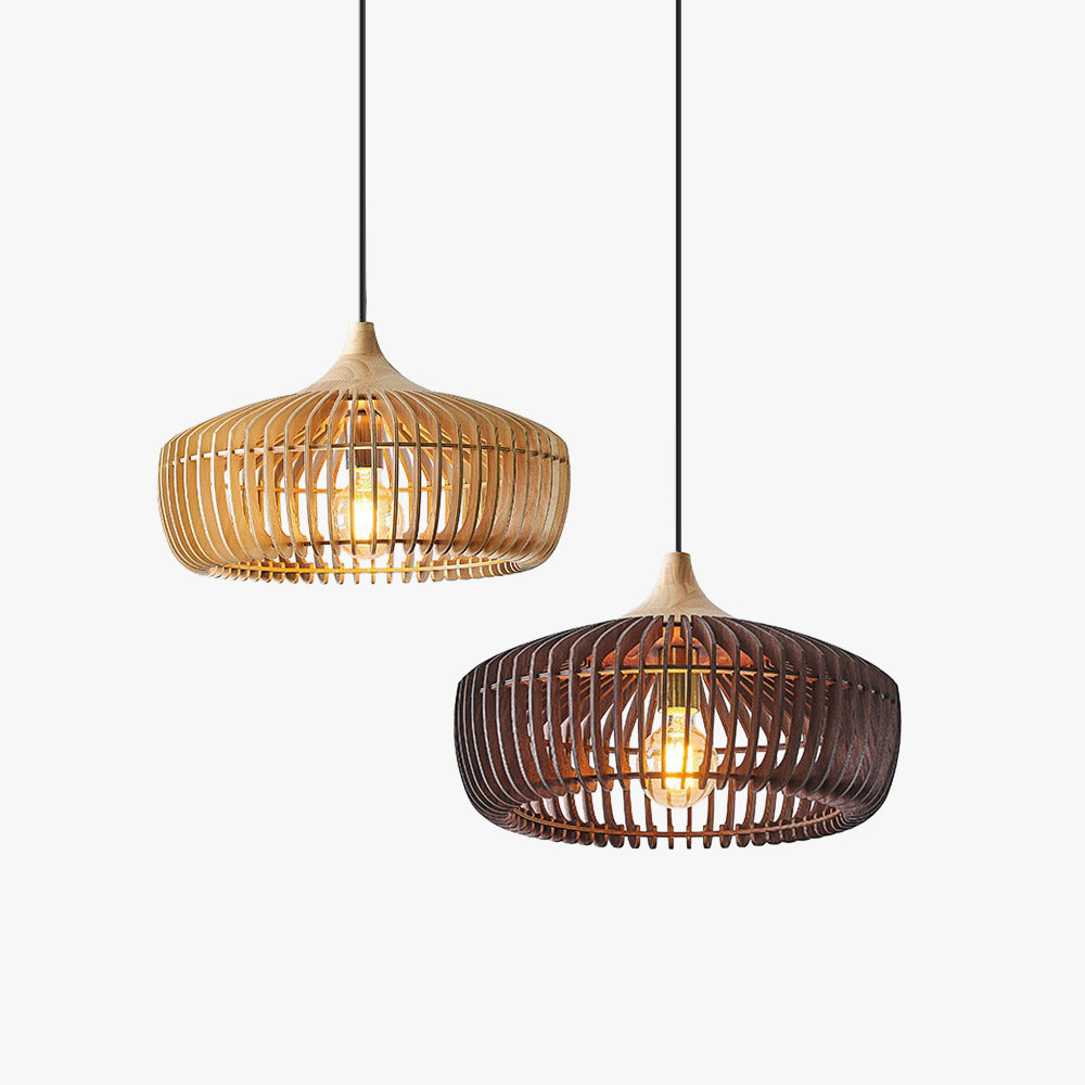 Brevenis Wood Pendant Light-Moonnatur