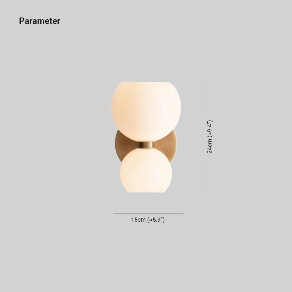 Ambelash Glass Wall Light-Moonnatur