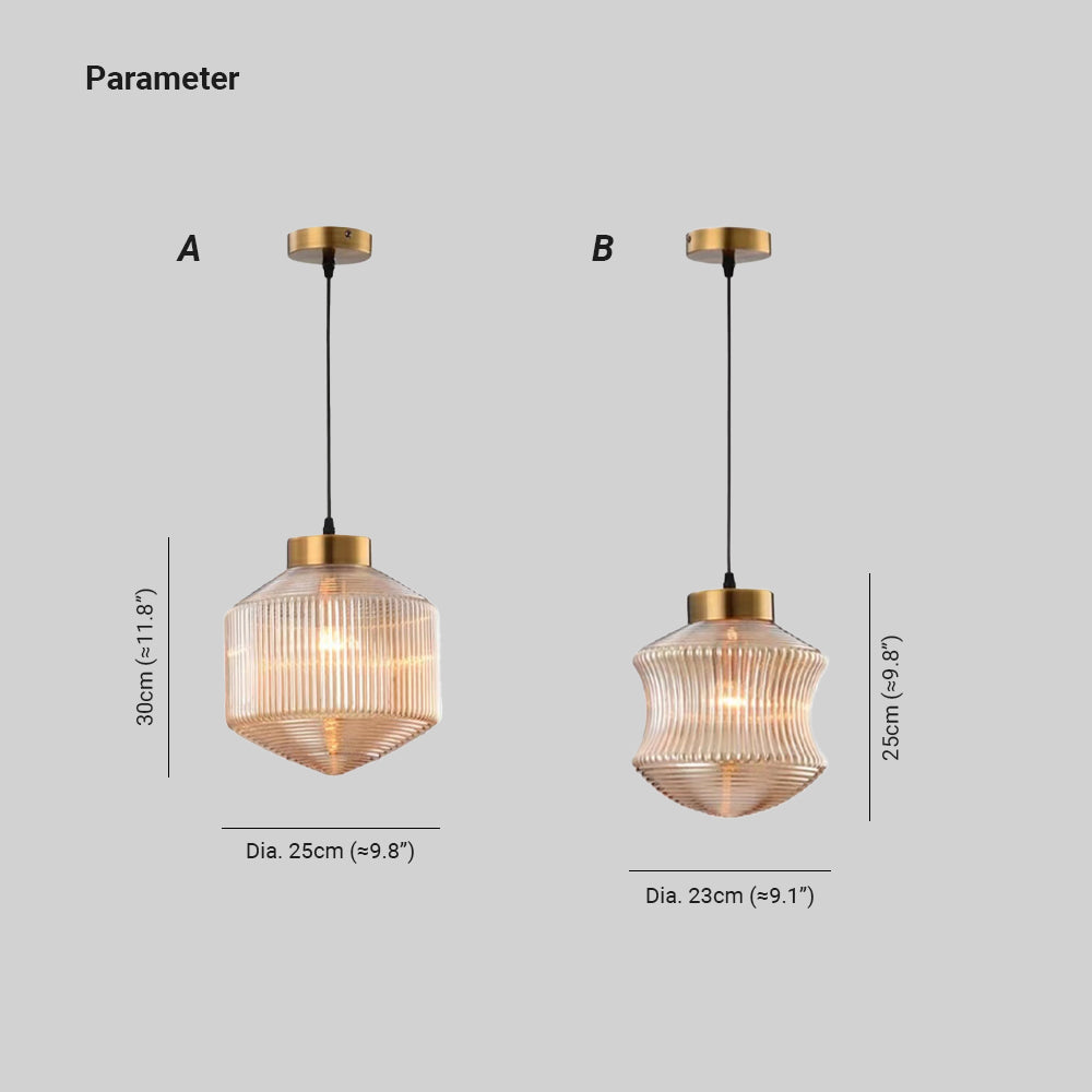 Wardenhill Glass Pendant Light-Moonnatur