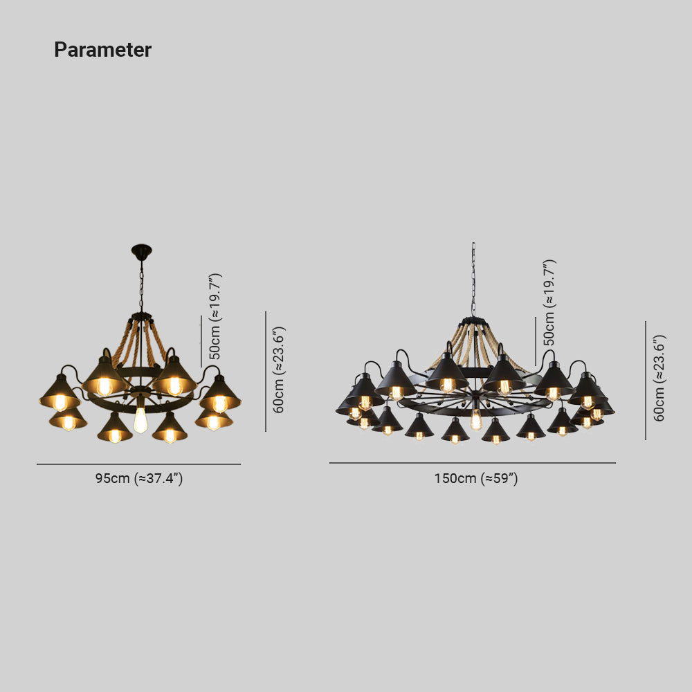 Fendelfern Metal Chandelier-Moonnatur
