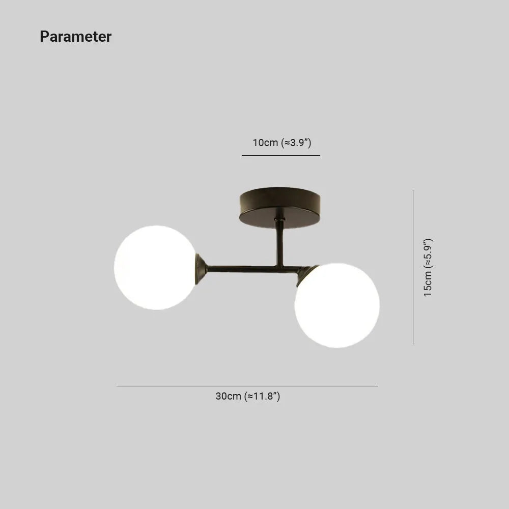 Galdenholm Glass Ceiling Light-Moonnatur