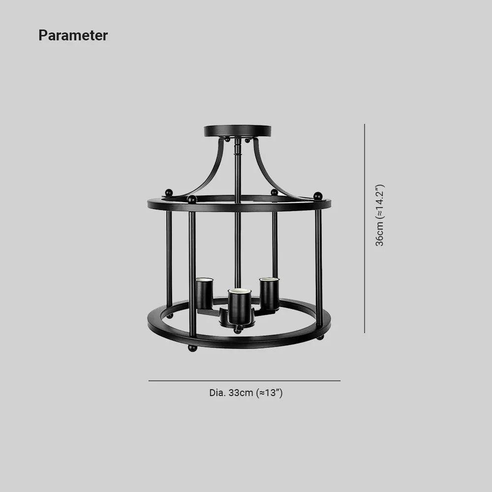 Carnelara Metal Ceiling Light-Moonnatur