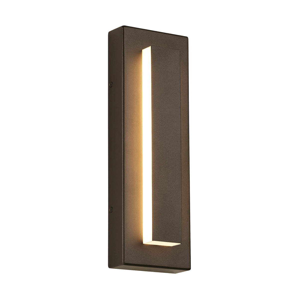 Kasso Modern Square Metal Outdoor Wall Lamp, Dark/Gray Bronze - Neutralighting