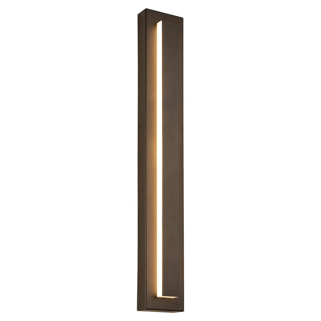 Kasso Modern Square Metal Outdoor Wall Lamp, Dark/Gray Bronze - Neutralighting