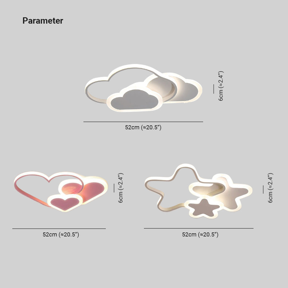 Kesterena Acrylic Ceiling Light-Moonnatur