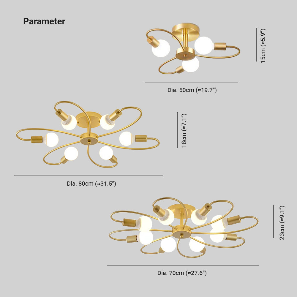 Ravensmere Metal Ceiling Light-Moonnatur