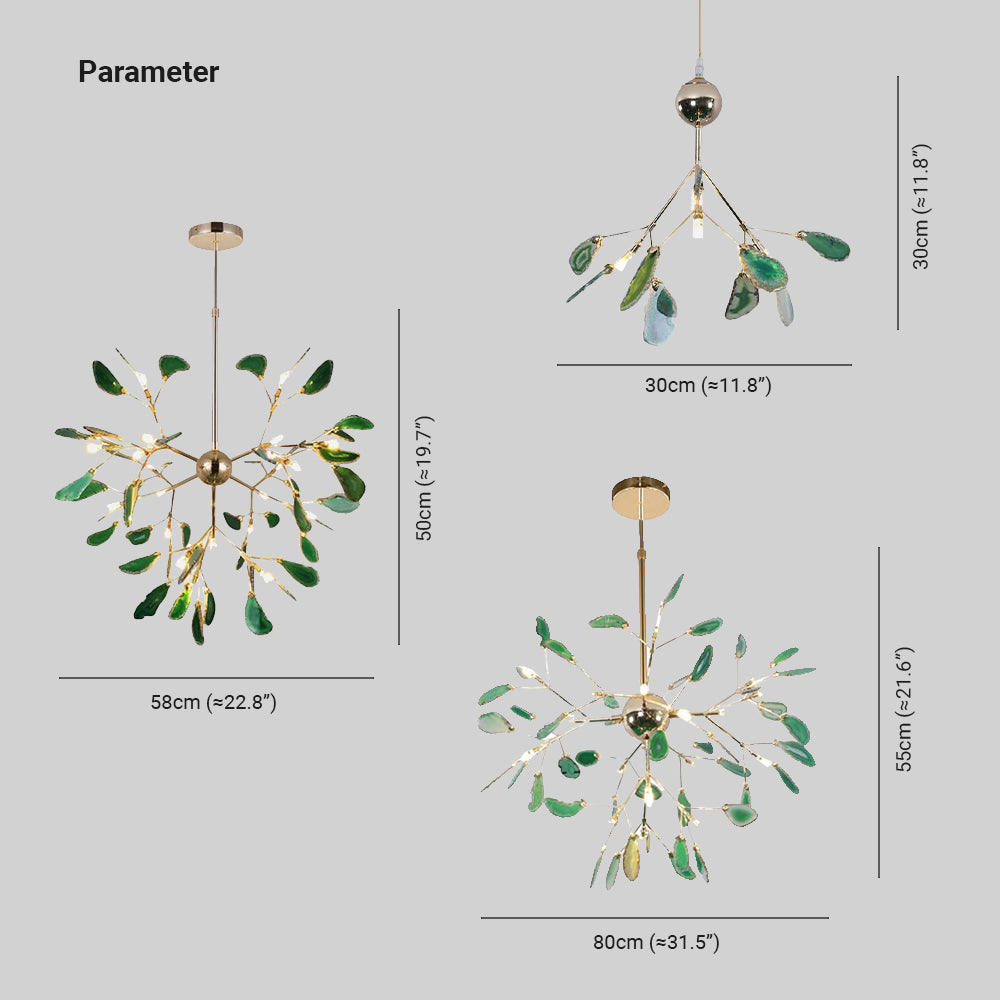 Dunselholm Agate Chandelier-Moonnatur