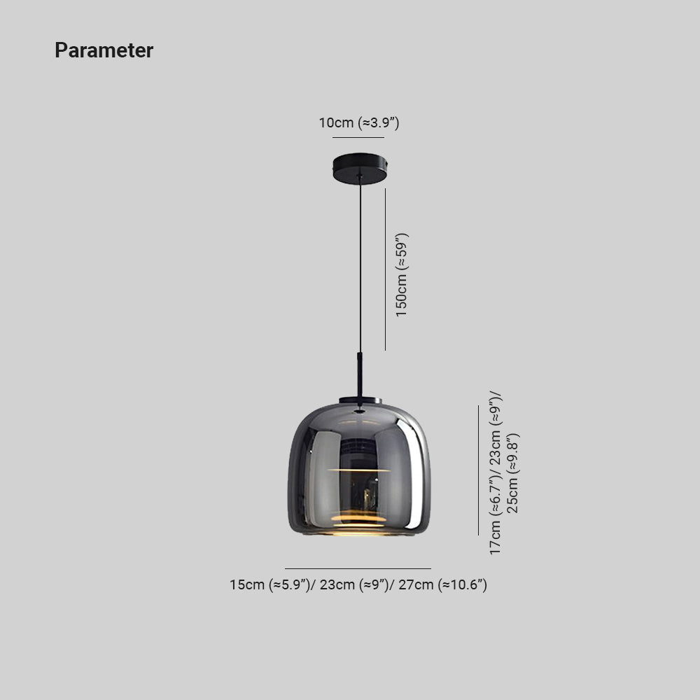 Dunselfield Glass Pendant Light-Moonnatur