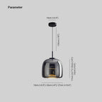 Dunselfield Glass Pendant Light-Moonnatur