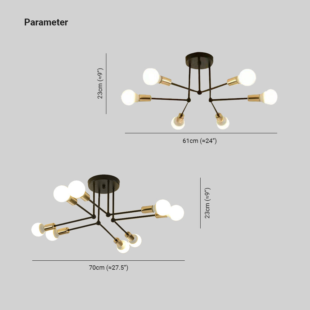 Fendelwick Glass Ceiling Light-Moonnatur