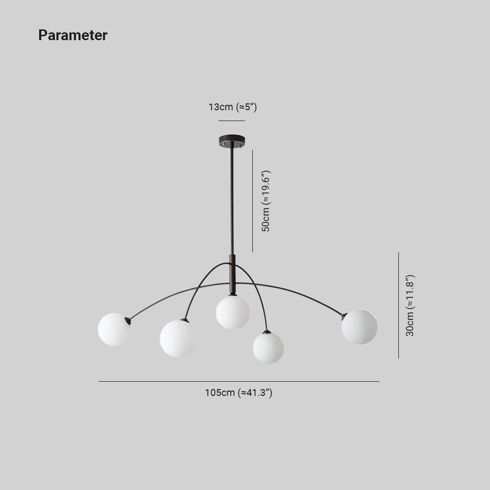 Lorrenonna Glass Chandelier-Moonnatur