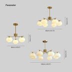 Lindelis Glass Chandelier-Moonnatur