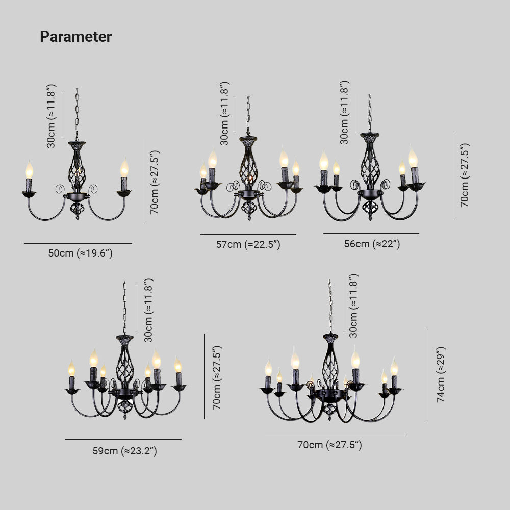 Lathenina Glass Chandelier-Moonnatur