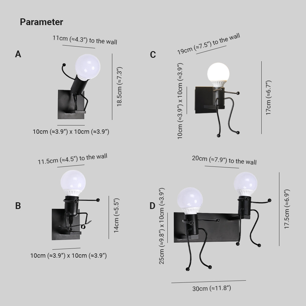 Wardenash Metal Wall Light-Moonnatur
