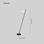 Harvenden Glass Floor Lamp-Moonnatur