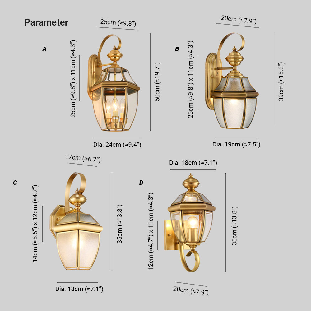 Cumberenora Glass Wall Light-Moonnatur