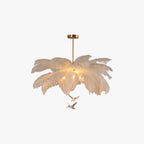 Aberelia Feather Chandelier-Moonnatur