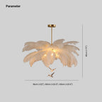Aberelia Feather Chandelier-Moonnatur
