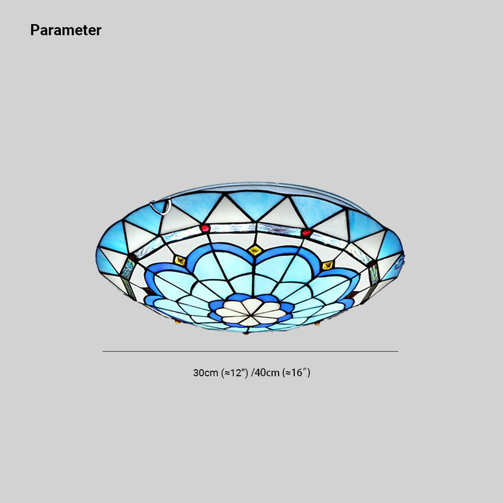 Farnelheath Glass Ceiling Light-Moonnatur