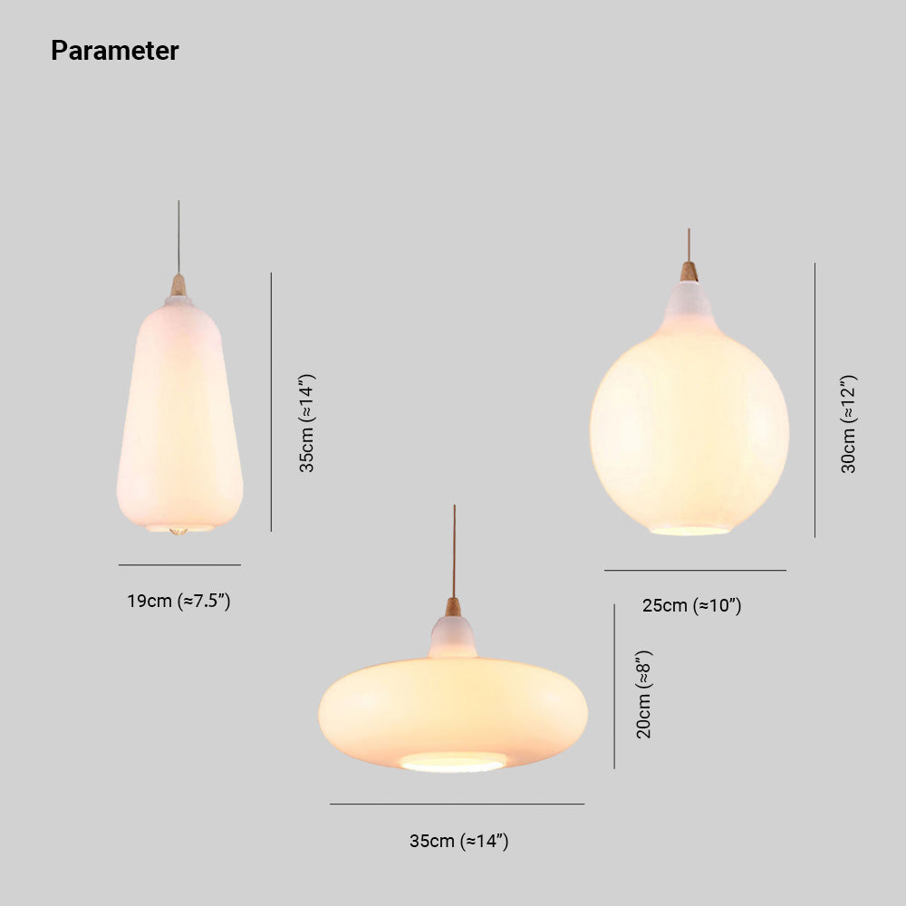 Weldenelle Glass Pendant Light-Moonnatur