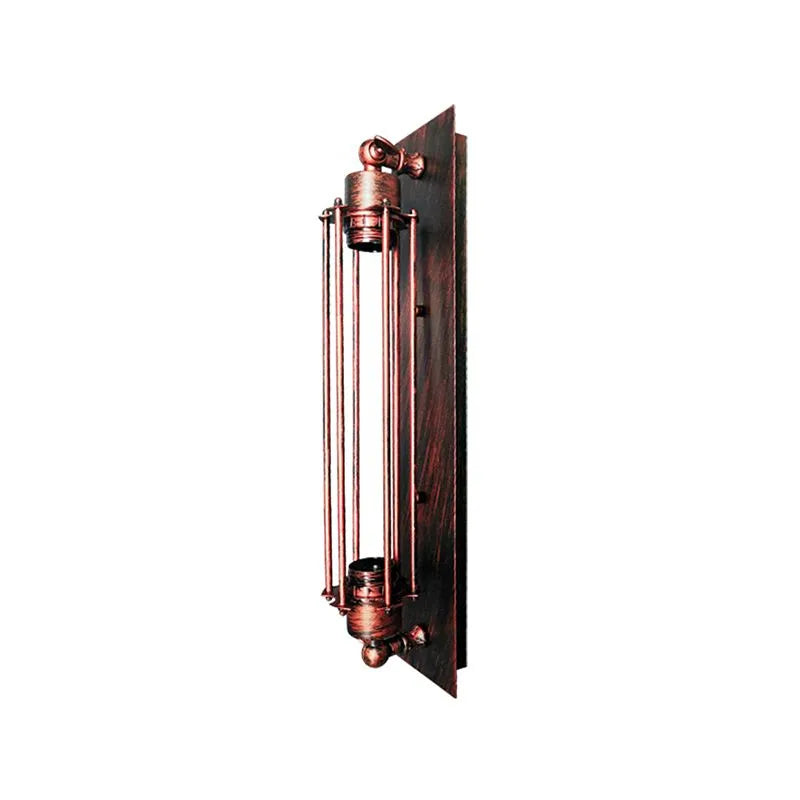 Tronel Vintage Cylinder Metal Wall Lamp, Black/Red/Silver/Gold - Neutralighting
