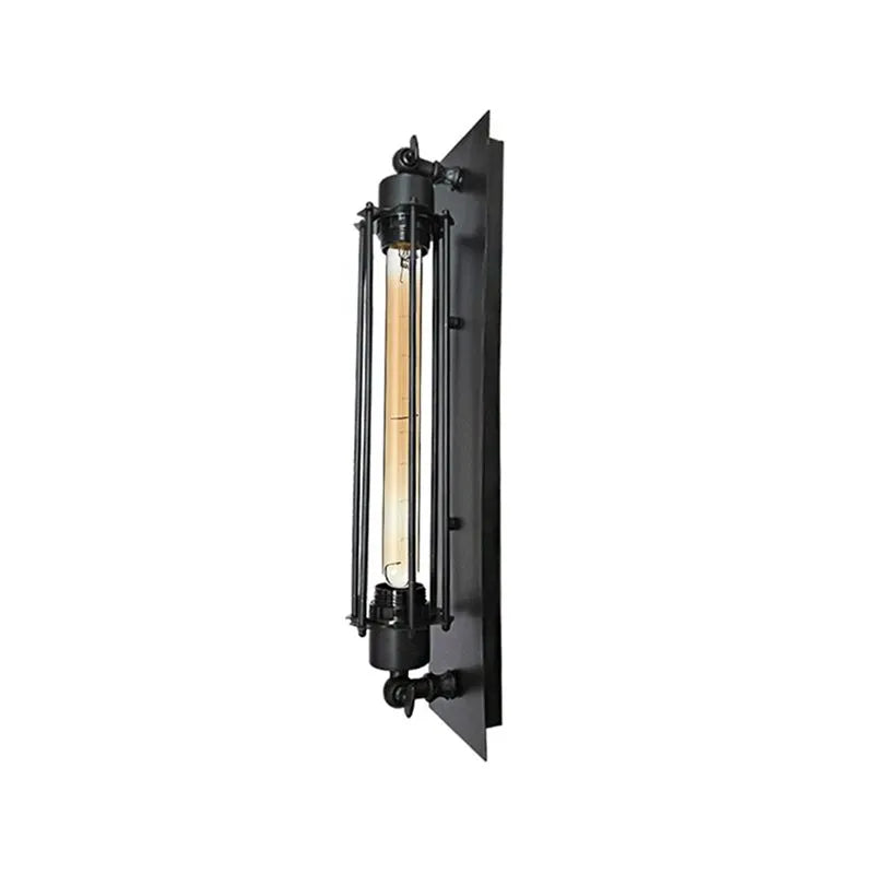 Tronel Vintage Cylinder Metal Wall Lamp, Black/Red/Silver/Gold - Neutralighting