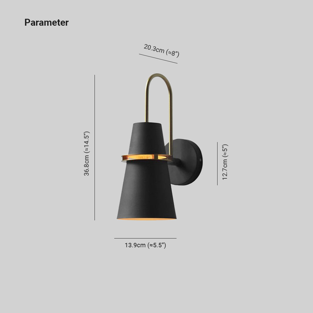 Lathenonna Metal Wall Light-Moonnatur