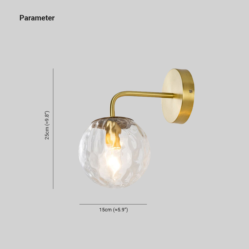Gildenfern Glass Wall Light-Moonnatur