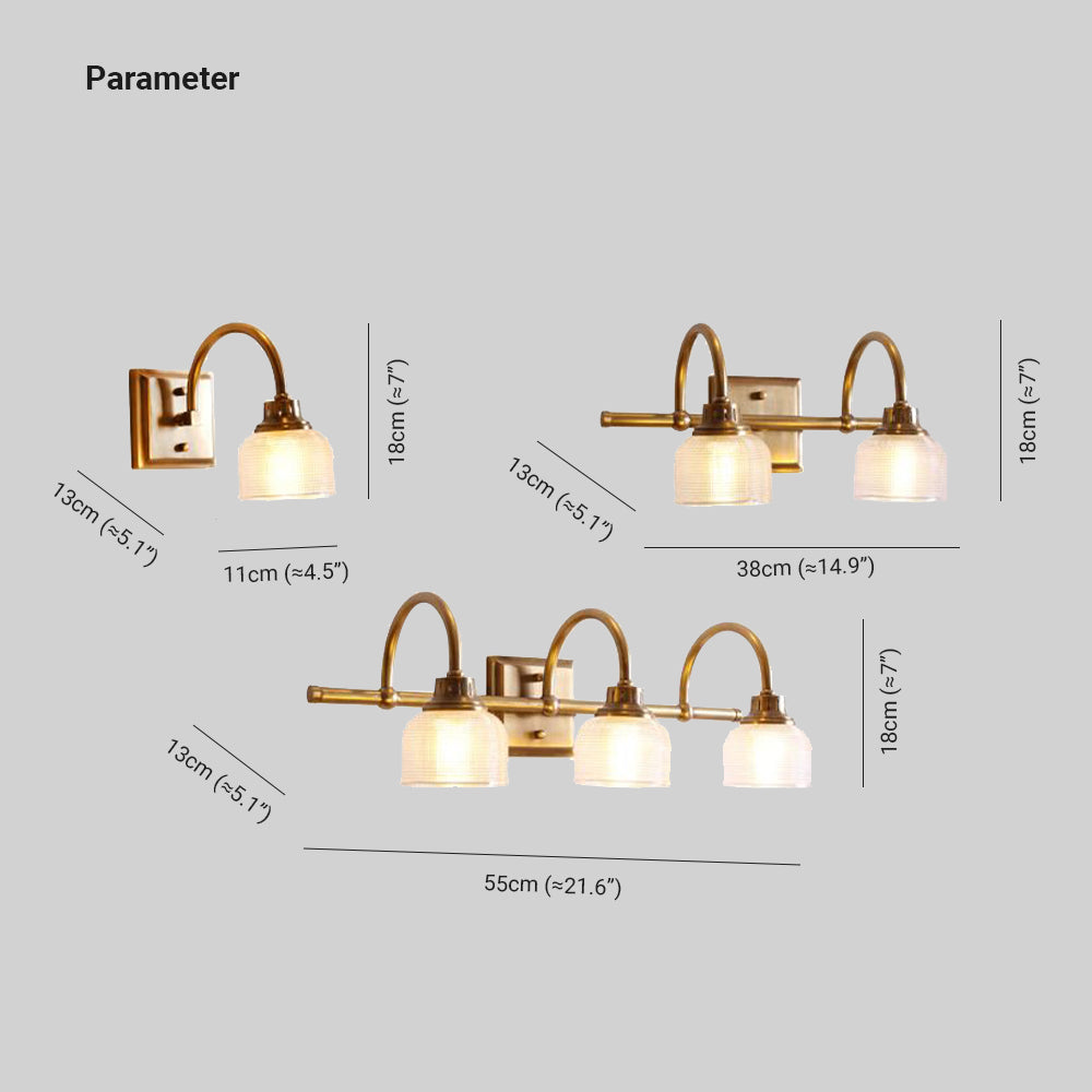 Valdengrove Glass Wall Light-Moonnatur