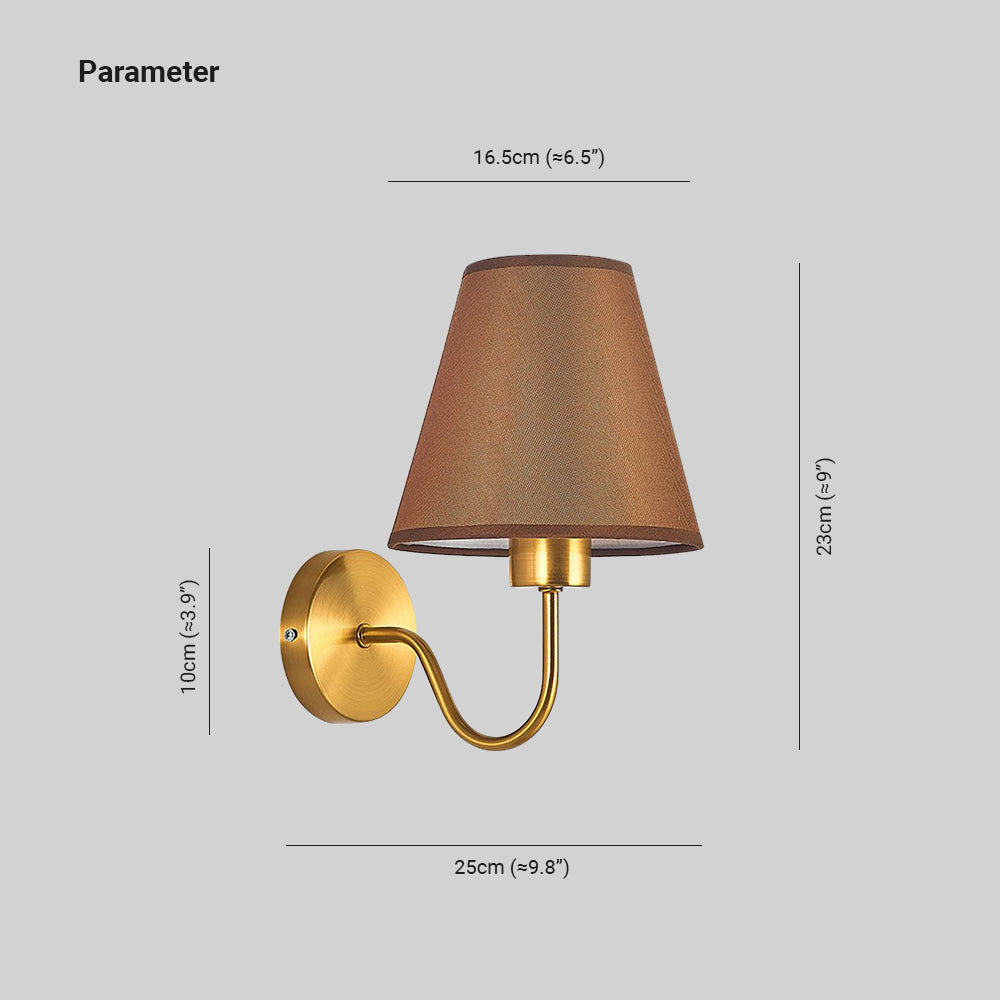 Ferrowfern Fabric Wall Light-Moonnatur