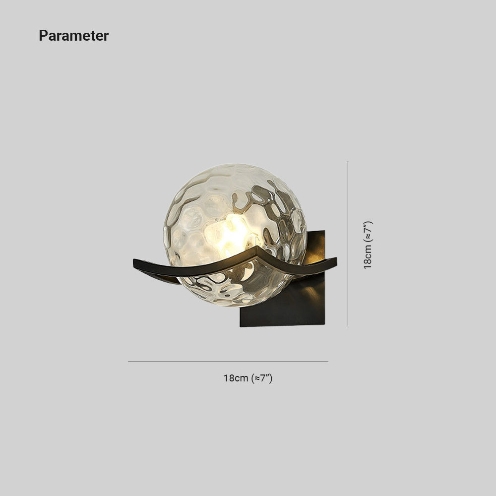 Garnelfield Glass Wall Light-Moonnatur