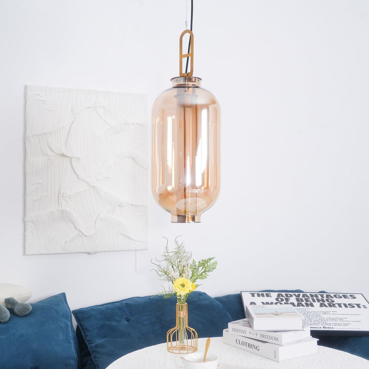 Uthalia Glass Pendant Light-Moonnatur